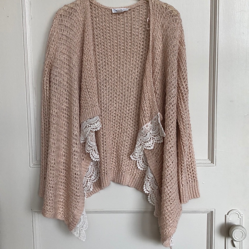Cloud chaser blush cardigan